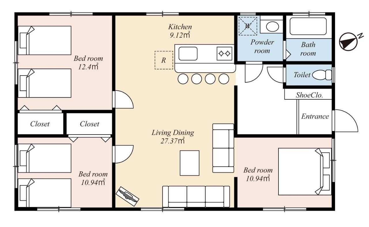 Wakugawa Terrace East Villa นาคิจิน ภายนอก รูปภาพ